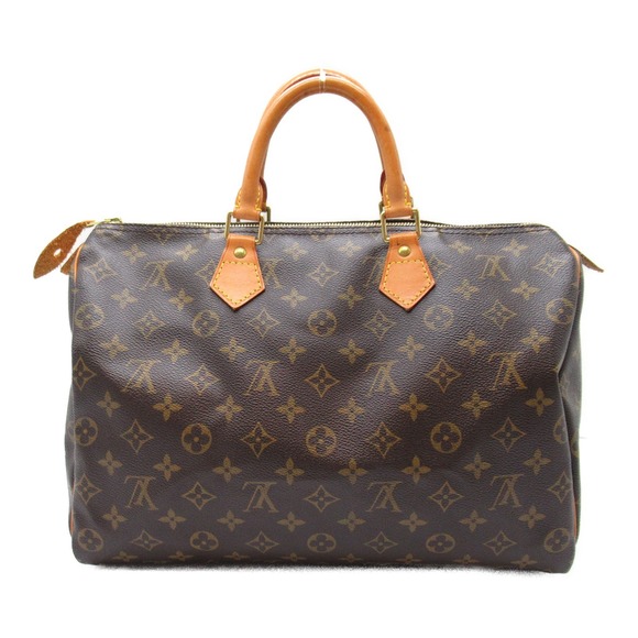 Louis Vuitton Monogram Handbag Speedy 35 Brown - Picture 1 of 10